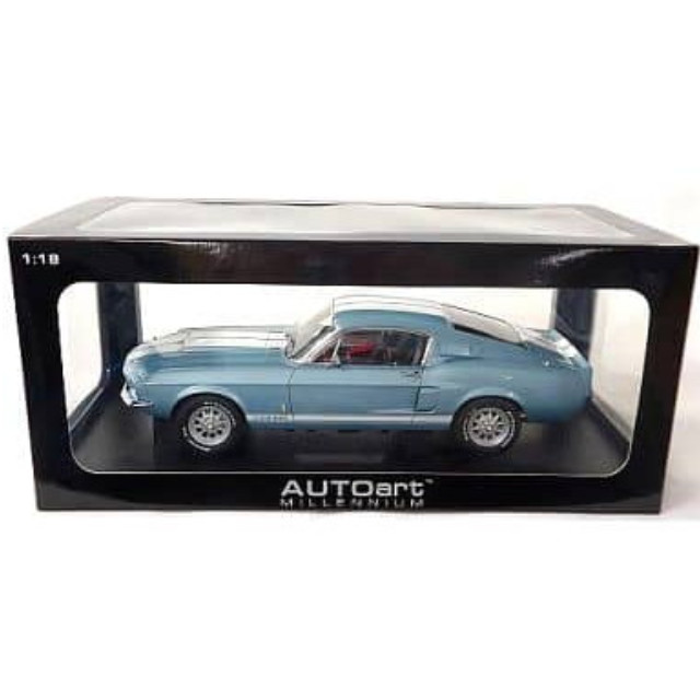 [MDL] 1/18 シェルビー マスタング GT500 1967(ブルー×ホワイト)  完成品 ミニカー(72907) AutoArt(オートアート)