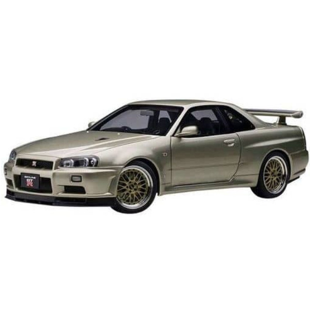 [MDL] 1/18 日産 スカイライン GT-R R34 Vスペック II ニュル BBS LM ホイール・バージョン(ミレニアムジェイド)  完成品 ミニカー(77405) AutoArt(オートアート)