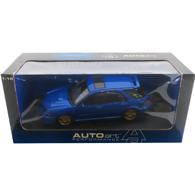 [MDL] 1/18 SUBARU NEW AGE IMPREZA WRX WAGON STI 2001(ブルー) 「PERFORMANCE」  完成品 ミニカー(78632) AutoArt(オートアート)