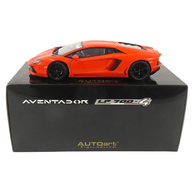 [MDL] 1/18 ランボルギーニ アヴェンタドール LP700-4 オレンジ(ARANCIO ARGOS) 「シグネチャーシリーズ」 完成品 ミニカー(74665) AutoArt(オートアート)