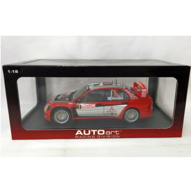 [MDL] 1/18 MITSUBISHI LANCER WRC05 RALLY OF MONTE CARLO NGK #9(レッド×シルバー) 「RACING DIVISION」 完成品 ミニカー(80540) AutoArt(オートアート)