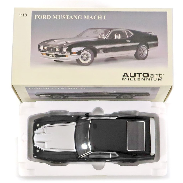 [MDL] 1/18 FORD MUSTANG MACH I FASTBACK ’71(ブラック) 「MILLENNIUM」 完成品 ミニカー(72823) AutoArt(オートアート)