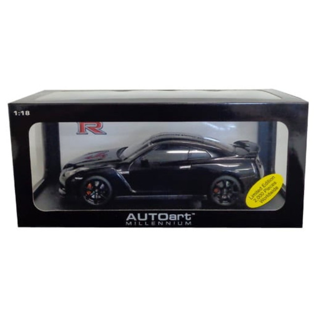 [MDL] 1/18 日産 GT-R(R35) マットブラック・ホイール Ver.ストリートレーサー ホワイトスーパーブラック 完成品 ミニカー(77394) AutoArt(オートアート)