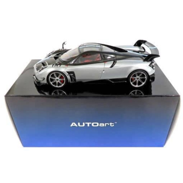 [MDL] 1/18 パガーニ ウアイラ BC(メタリックシルバー×ブラックカーボン)  完成品 ミニカー(78278) AutoArt(オートアート)
