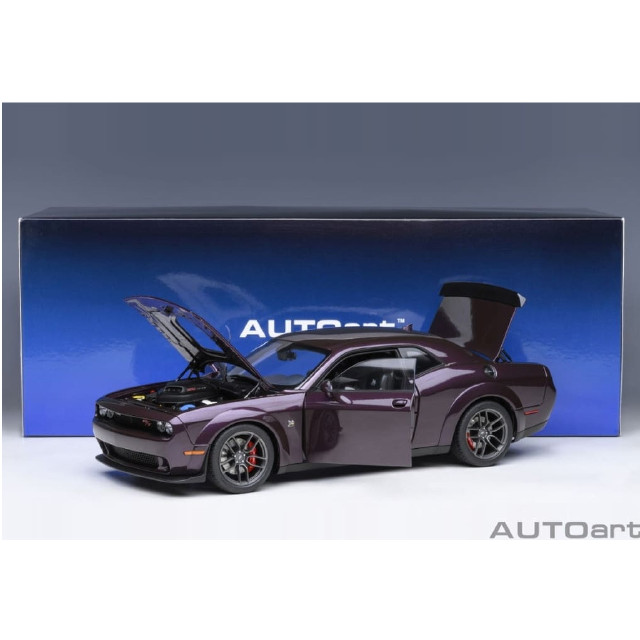 [MDL] 1/18 ダッジ チャレンジャー R/T スキャットパック ワイドボディ 2022(HELLRAISIN/メタリック・パープル) 「オートアート・コンポジットモデルシリーズ」  完成品 ミニカー(71771) AutoArt(オートアート)