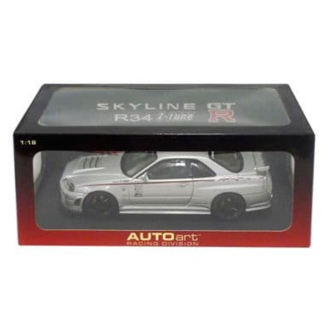 [MDL] 1/18 NISSAN SKYLINE R34 GTR NISMO Z-tune VERSION BRIDGESTONE(シルバー) 「RASING DIVISION」 完成品 ミニカー(80180) AutoArt(オートアート)