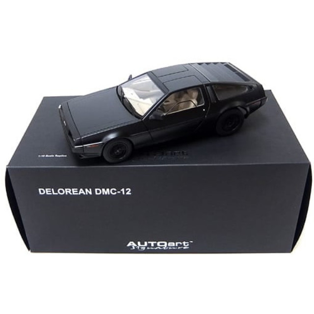 [MDL] 1/18 DELOREAN DMC 12(マットブラック) 「Signature」  完成品 ミニカー(79912) AutoArt(オートアート)