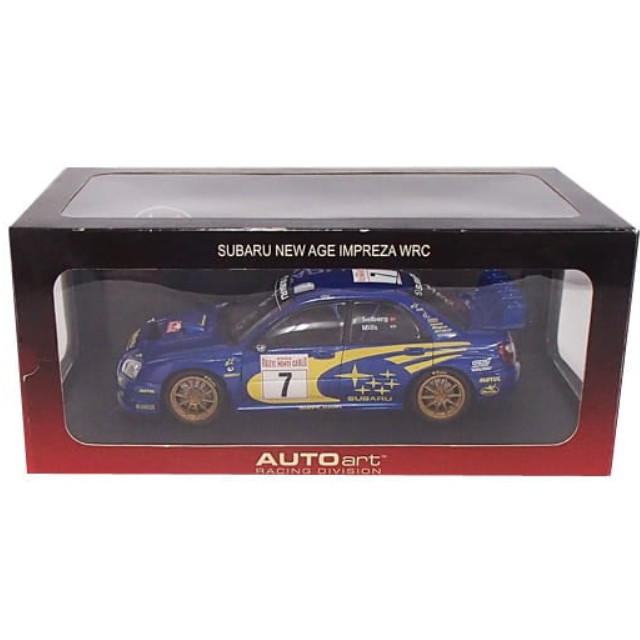 [MDL] 1/18 SUBARU NEW AGE IMPREZA WRC 2003 RALLY OF MONTE CARLO MOTUL #7(ブルー×イエロー) 「RACING DIVISION」 完成品 ミニカー(80391) AutoArt(オートアート)