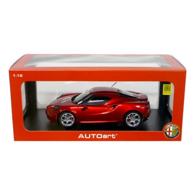 [MDL] 1/18 アルファロメオ 4C (メタリック・レッド)  完成品 ミニカー(70186) AutoArt(オートアート)