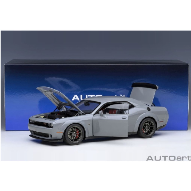 [MDL] 1/18 ダッジ チャレンジャー R/T スキャットパック ワイドボディ 2022(SMOKE SHOW/グレー) 「オートアート・コンポジットモデルシリーズ」  完成品 ミニカー(71774) AutoArt(オートアート)