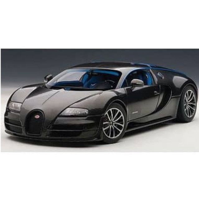 [MDL] 1/18 ブガッティ ヴェイロン スーパースポーツ メルヴェイユ (カーボンブラック/ブルー) 「シグネチャーシリーズ」 完成品 ミニカー(70934) AutoArt(オートアート)