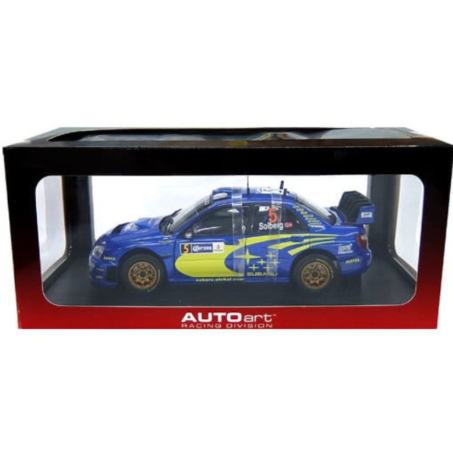 [MDL] 1/18 SUBARU IMPREZA WRC 2005 WINNER OF RALLY MEXCO DENSO #5(ブルー×イエロー) 「RACING DIVISION」  完成品 ミニカー(80592) AutoArt(オートアート)