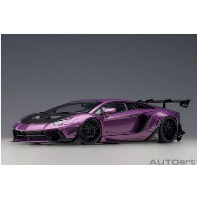 [MDL] 1/18 リバティーウォーク LB-WORKS ランボルギーニ アヴェンタドール リミテッドエディション(メタリック・パープル<VIOLA SE30>×カーボンブラック・ボンネット) 完成品 ミニカー(79242) AutoArt(オートアート)