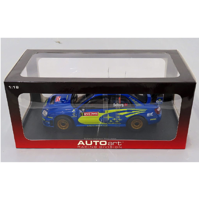 [MDL] 1/18 Subaru Impreza WRC 2004 DENSO #1(ブルー×イエロー) 「RACING DIVISION」 完成品 ミニカー AutoArt(オートアート)