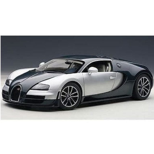 [MDL] 1/18 ブガッティ ヴェイロン スーパースポーツ(ダークブルー×シルバーホワイト) 「シグネチャーシリーズ」 完成品 ミニカー(70939) AutoArt(オートアート)