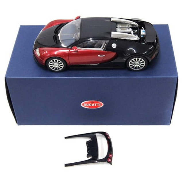 [MDL] 1/18 BUGATTI EB 16.4 VEYRON PRODUCTION CAR(ブラック×レッド) 完成品 ミニカー(70906) AutoArt(オートアート)