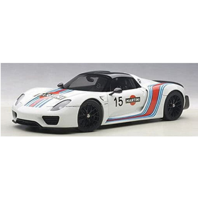 [MDL] 1/18 ポルシェ 918 スパイダー バイザッハ・パッケージ(ホワイト×マルティニ・ストライプ) 完成品 ミニカー(77927) AutoArt(オートアート)