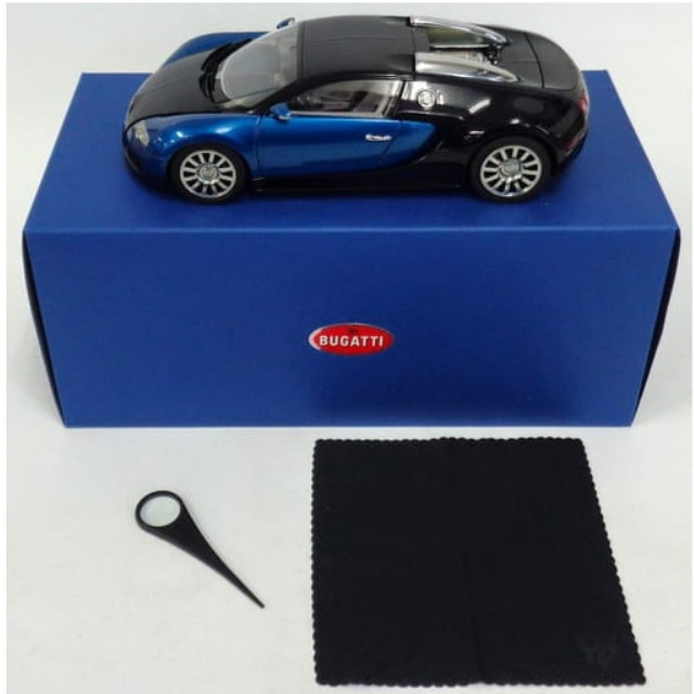 [MDL] 1/18 BUGATTI EB 16.4 VEYRON PRODUCTION CAR(ブラック×ブルー) 「Signature」 完成品 ミニカー(70907) AutoArt(オートアート)