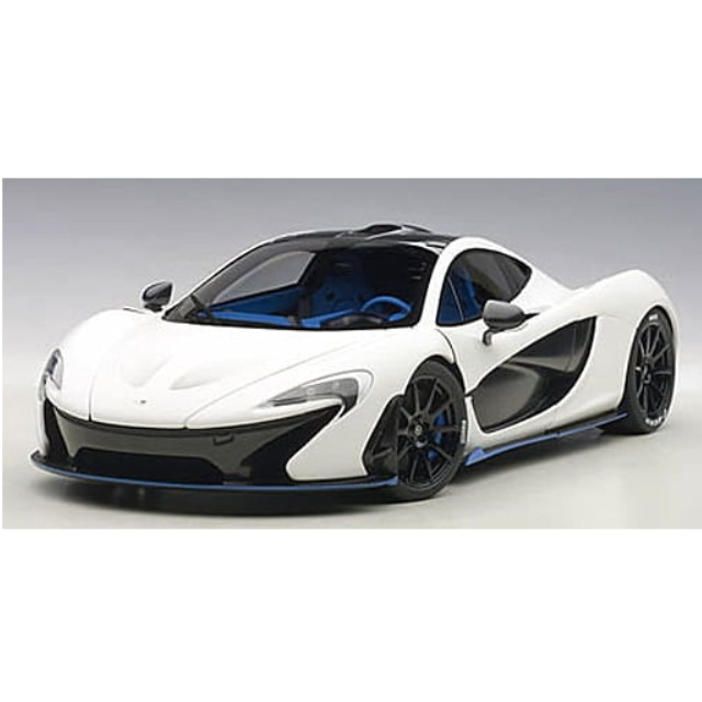 [MDL] 1/18 マクラーレン P1(マット・ホワイト×ブルー) 「シグネチャーシリーズ」  完成品 ミニカー(76024) AutoArt(オートアート)