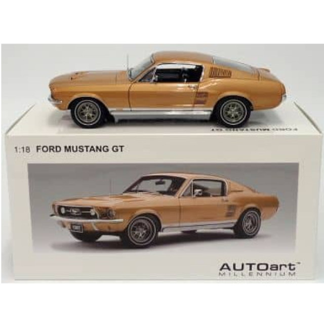 [MDL] 1/18 フォード マスタング GT390 1967(ゴールド)  完成品 ミニカー(72806) AutoArt(オートアート)