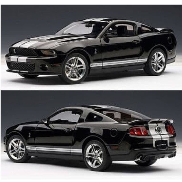 [MDL] 1/18 フォード シェルビーGT500 2010 ブラック/シルバーストライプ  完成品 ミニカー(72918) AutoArt(オートアート)
