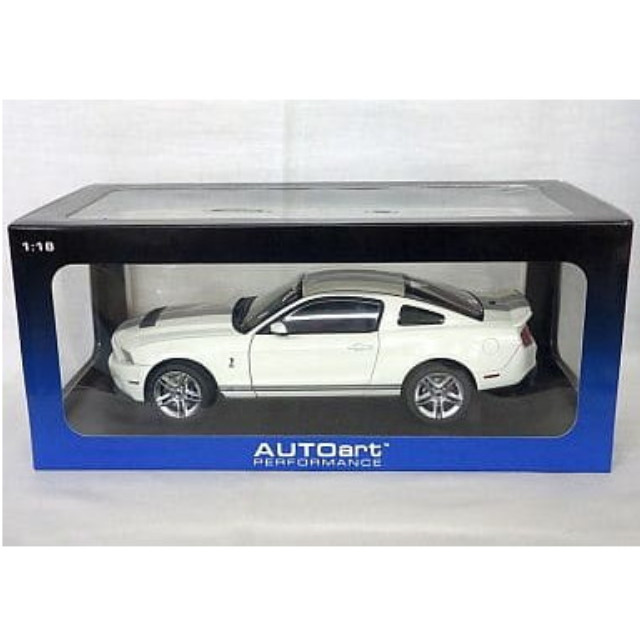 [MDL] 1/18 フォード シェルビー GT500 2010 ホワイト/シルバーストライプ  完成品 ミニカー(72917) AutoArt(オートアート)