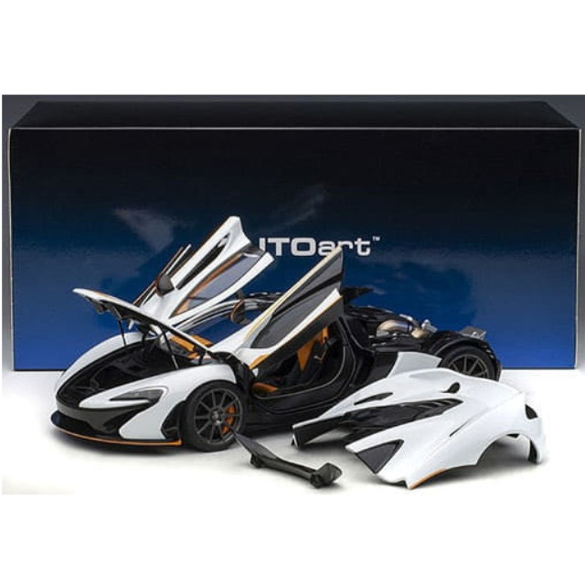 [MDL] 1/18 マクラーレン P1(ホワイト×オレンジ・アクセント) 「オートアート・コンポジットモデルシリーズ」  完成品 ミニカー(76064) AutoArt(オートアート)