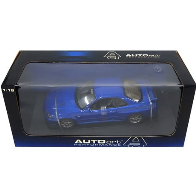 [MDL] 1/18 NISSAN SKYLINE R34 GTR V-SPEC II(ベイサイドブルー) 「PERFORMANCE」 完成品 ミニカー(77331) AutoArt(オートアート)