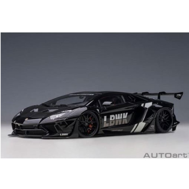 [MDL] 1/18 リバティーウォーク LB-WORKS ランボルギーニ アヴェンタドール リミテッドエディション(ブラック【LBWK】×カーボンブラック・ボンネット)  完成品 ミニカー(79244) AutoArt(オートアート)