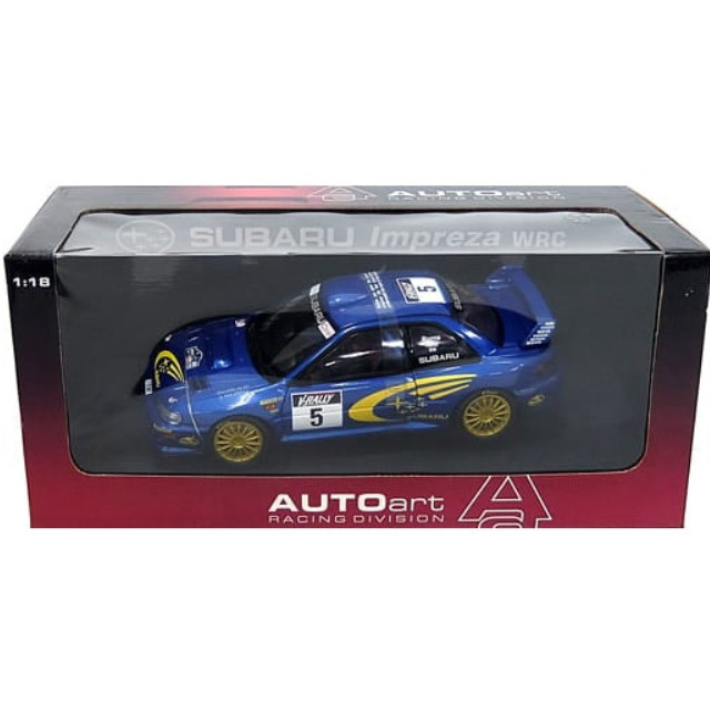[MDL] 1/18 SUBARU Impreza WRC 1999 PIRELLI #5(ブルー×イエロー)  完成品 ミニカー(89993) AutoArt(オートアート)