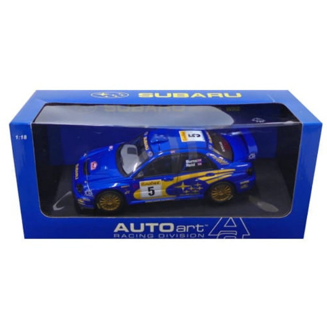 [MDL] 1/18 SUBARU IMPREZA WRC 2001 MOTUL #5(ブルー×イエロー) 「RACING DIVISION」  完成品 ミニカー(80192) AutoArt(オートアート)