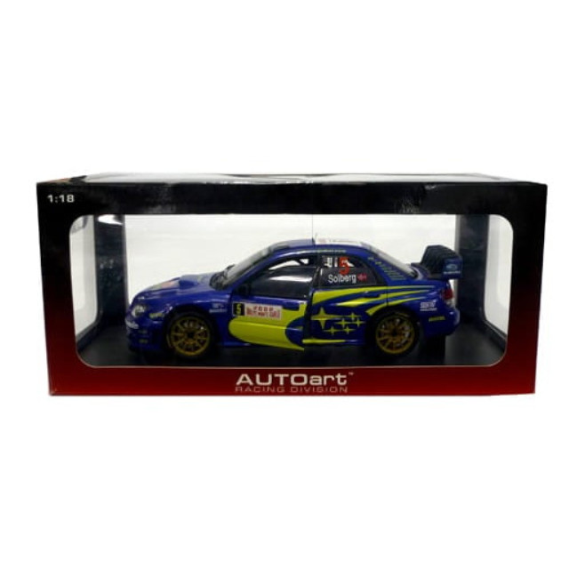 [MDL] 1/18 Subaru Impreza WRC 2004 DENSO #5(ブルー×イエロー) 「RACING DIVISION」 完成品 ミニカー(80890) AutoArt(オートアート)