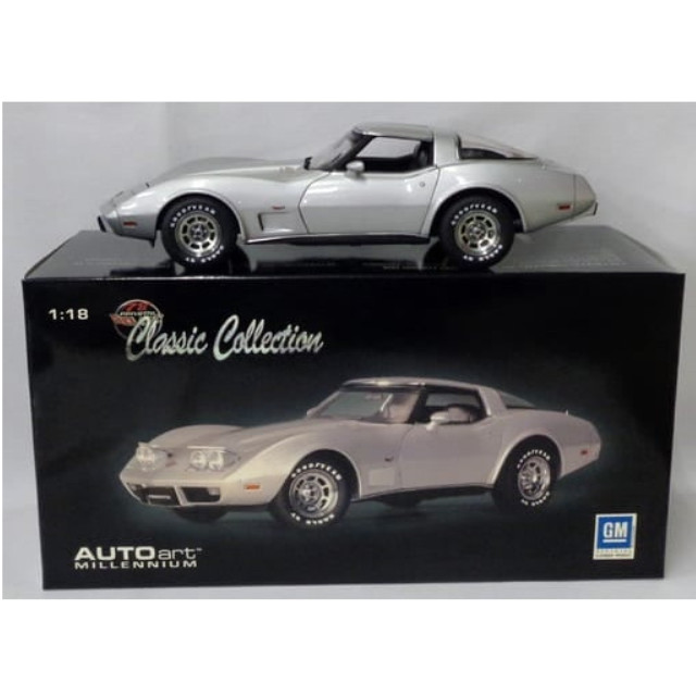 [MDL] 1/18 CHEVROLET CORVETTE 1978 25TH ANNIVERSARY EDITION(チタンシルバー) 「MILLENNIUM」 完成品 ミニカー(71121) AutoArt(オートアート)