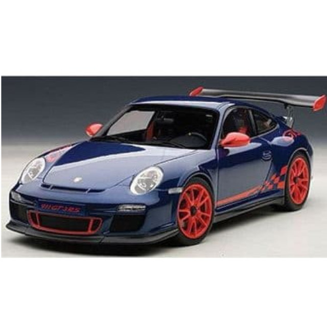 [MDL] 1/18 ポルシェ 911(997) GT3RS 3.8(ブルー×レッドストライプ)  完成品 ミニカー(78144) AutoArt(オートアート)