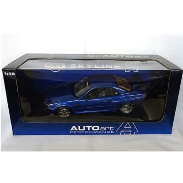 [MDL] 1/18 ニッサン スカイライン GT-R 1999(ブルー)  完成品 ミニカー(77301) AutoArt(オートアート)