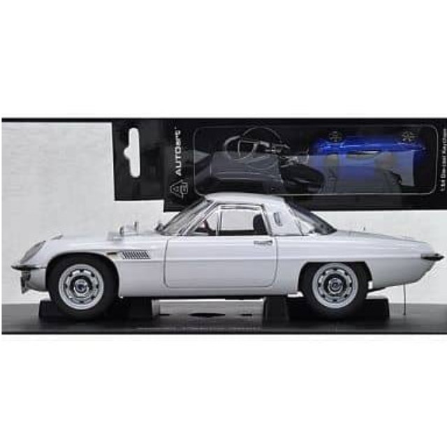 [MDL] 1/18 マツダ コスモスポーツ ホワイト マツダRX-8・キーチェーンブルー  完成品 ミニカー(387056) AutoArt(オートアート)