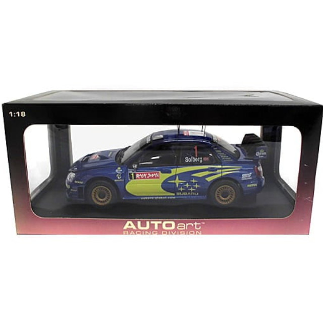 [MDL] 1/18 SUBARU IMPREZA WRC 2004 WINNER OF RALLY JAPAN MOTUL #1(ブルー×イエロー) 「RACING DIVISION」  完成品 ミニカー(80492) AutoArt(オートアート)
