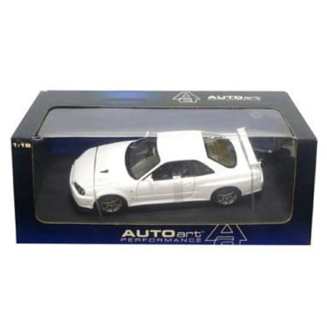 [MDL] 1/18 NISSAN SKYLINE R34 GTR V-SPEC II(ホワイト)  完成品 ミニカー(77333) AutoArt(オートアート)