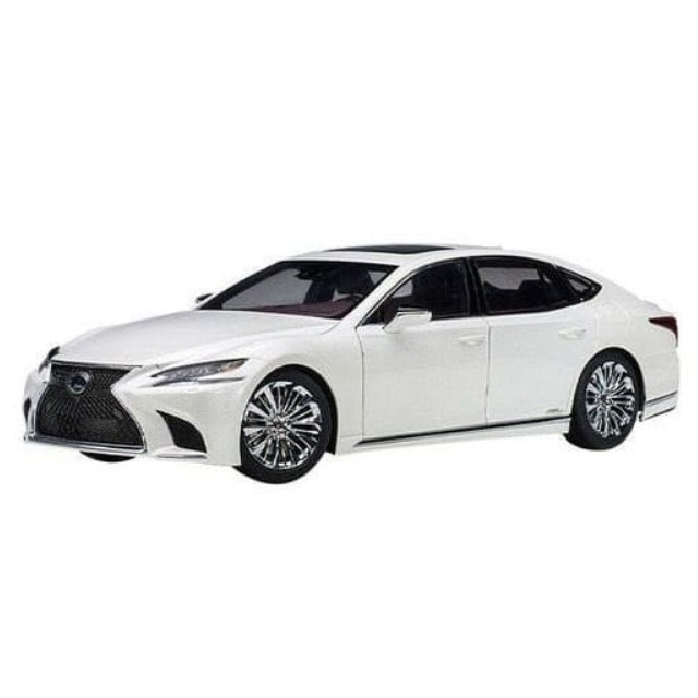 [MDL] 1/18 レクサス LS500h(メタリック・ホワイト/クリムゾン＆ブラック) 「オートアート・コンポジットモデルシリーズ」  完成品 ミニカー(78866) AutoArt(オートアート)