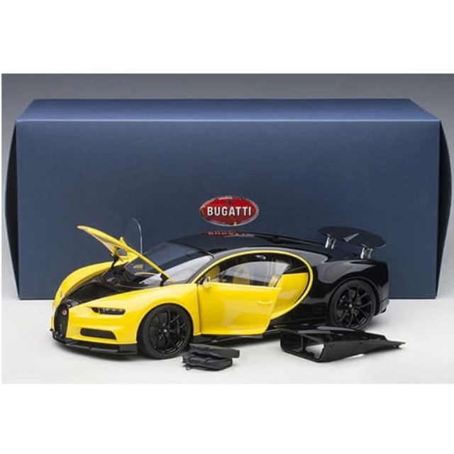 [MDL] 1/18 ブガッティ シロン 2017 (イエロー/ブラック)  完成品 ミニカー(70994) AutoArt(オートアート)
