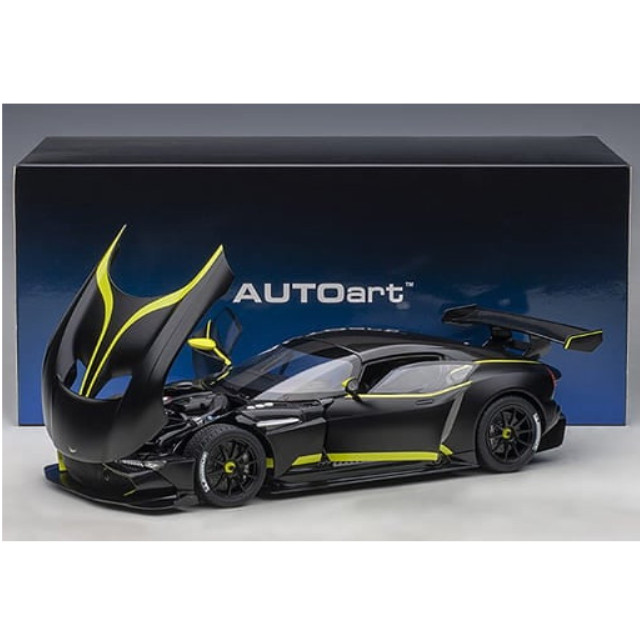 [MDL] 1/18 アストンマーチン ヴァルカン(マットブラック×ライムグリーンストライプ)  完成品 ミニカー(70262) AutoArt(オートアート)