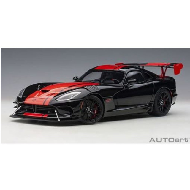 [MDL] 1/18 ダッジ バイパー 1:28 エディション ACR(ブラック×レッド・ストライプ) 「オートアート・コンポジットモデルシリーズ」  完成品 ミニカー(71732) AutoArt(オートアート)