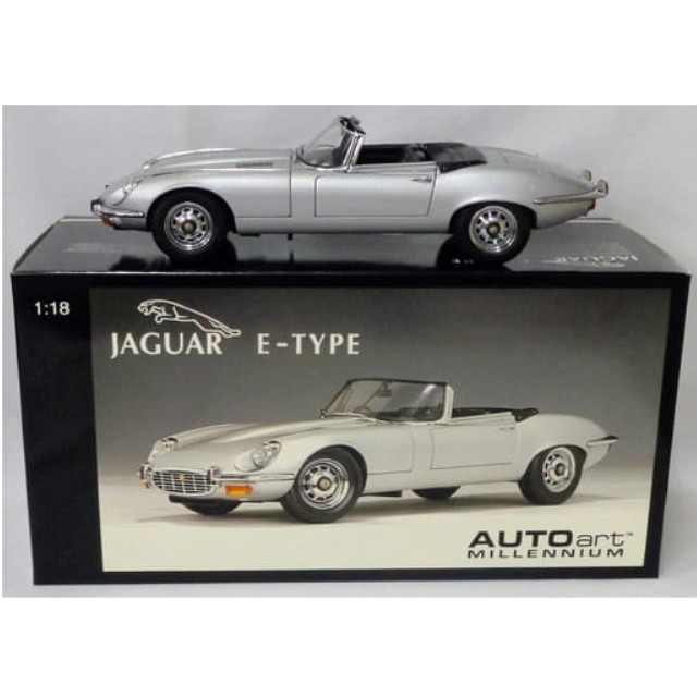 [MDL] 1/18 JAGUAR E-TYPE CABRIO SERIES III V12(シルバー) 「MILLENNIUM」 完成品 ミニカー(73521) AutoArt(オートアート)
