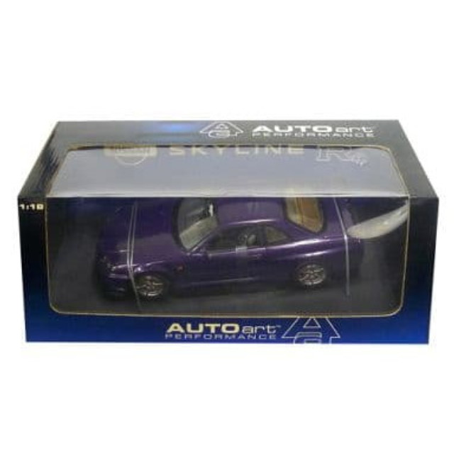 [MDL] 1/18 NISSAN SKYLINE R34 GTR 1999(ミッドナイトパープル)  完成品 ミニカー(77304) AutoArt(オートアート)