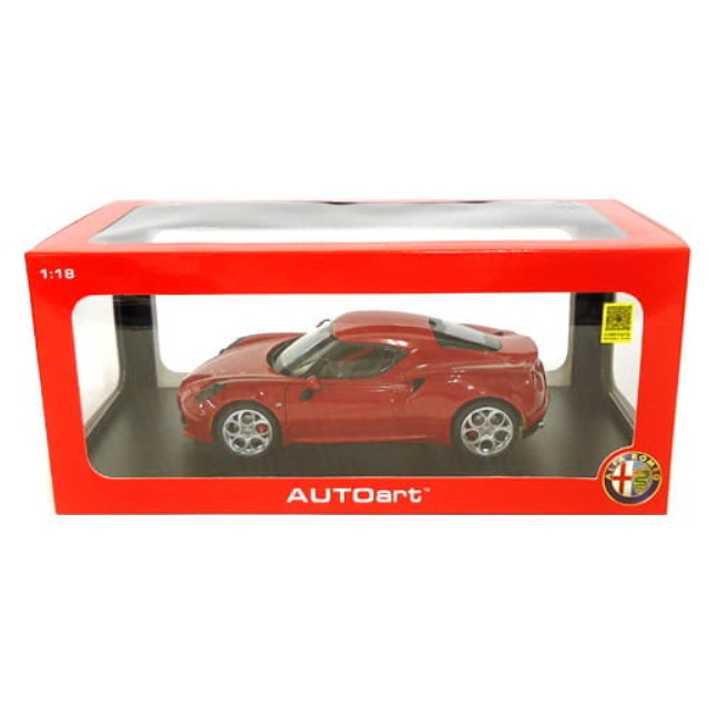[MDL] 1/18 アルファロメオ 4C ソリッドカラー(アルファレッド)  完成品 ミニカー(70189) AutoArt(オートアート)