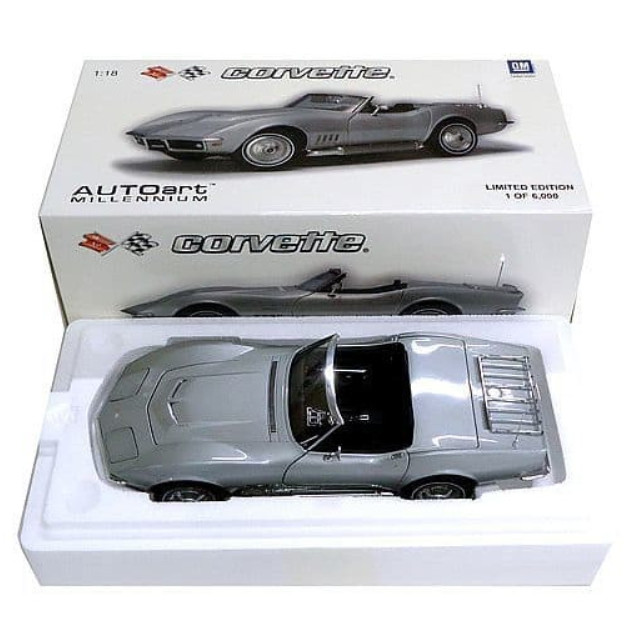 [MDL] 1/18 CHEVROLET CORVETTE 1969(シルバー) 「MILLENNIUM」  完成品 ミニカー(71162) AutoArt(オートアート)