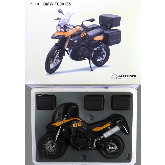 MDL] 1/10 BMW F800 GS(ブラック×イエロー) 完成品 ミニカー