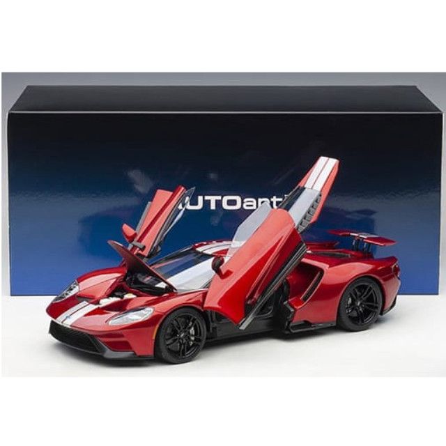 [MDL] 1/18 フォード GT 2017(メタリックレッド×シルバーストライプ) 「オートアート・コンポジットモデルシリーズ」 完成品 ミニカー(72943) AutoArt(オートアート)