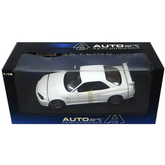 [MDL] 1/18 NISSAN SKYLINE R34 GTR 1999(ホワイト) 「PERFORMANCE」 完成品 ミニカー(77303) AutoArt(オートアート)