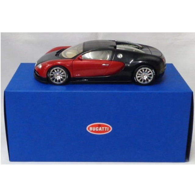 [MDL] 1/18 BUGATTI EB 16.4 VEYRON(ブラック×レッド)  完成品 ミニカー(70901) AutoArt(オートアート)